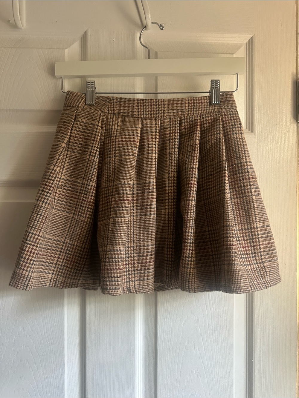 Plaid mini skirt